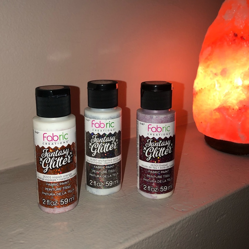 Set of fabric glitter